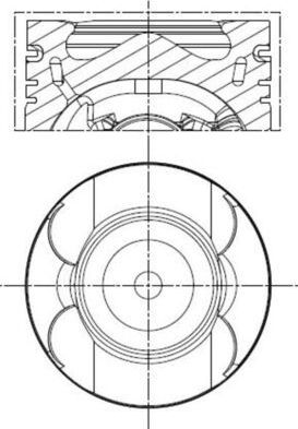 Поршень (в сборе) Mahle для Mercedes-Benz M-Класс III (W166) 2011-2015. Артикул 001 PI 00133 002