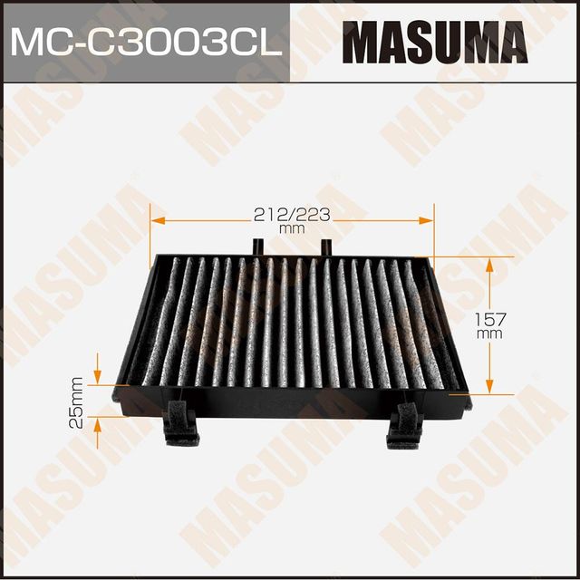 Салонный фильтр Masuma для Mitsubishi Space Runner II 1999-2002. Артикул MC-C3003CL