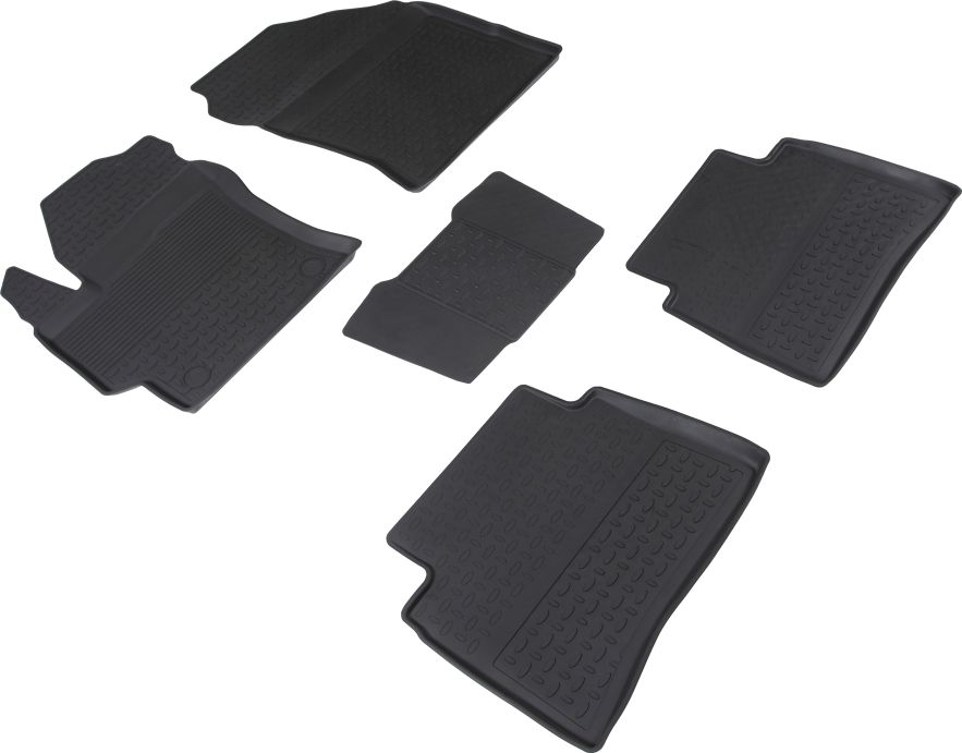 Коврики резиновые Seintex с высоким бортиком для салона Toyota Corolla E210 2018-2026. Артикул 91691