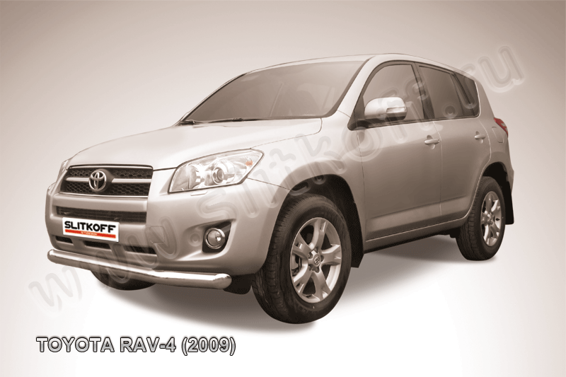 Защита Slitkoff переднего бампера d76 для Toyota RAV4 III SWB 2009-2010. Артикул TR409-006