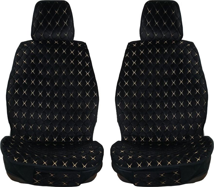 Накидки Seintex каркасные Shine на сидения, цвет Черно-бежевый. Артикул 317677