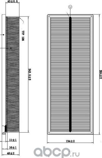 Фильтр воздушный DOUBLEFORCE (Double Force). Артикул DFA1128