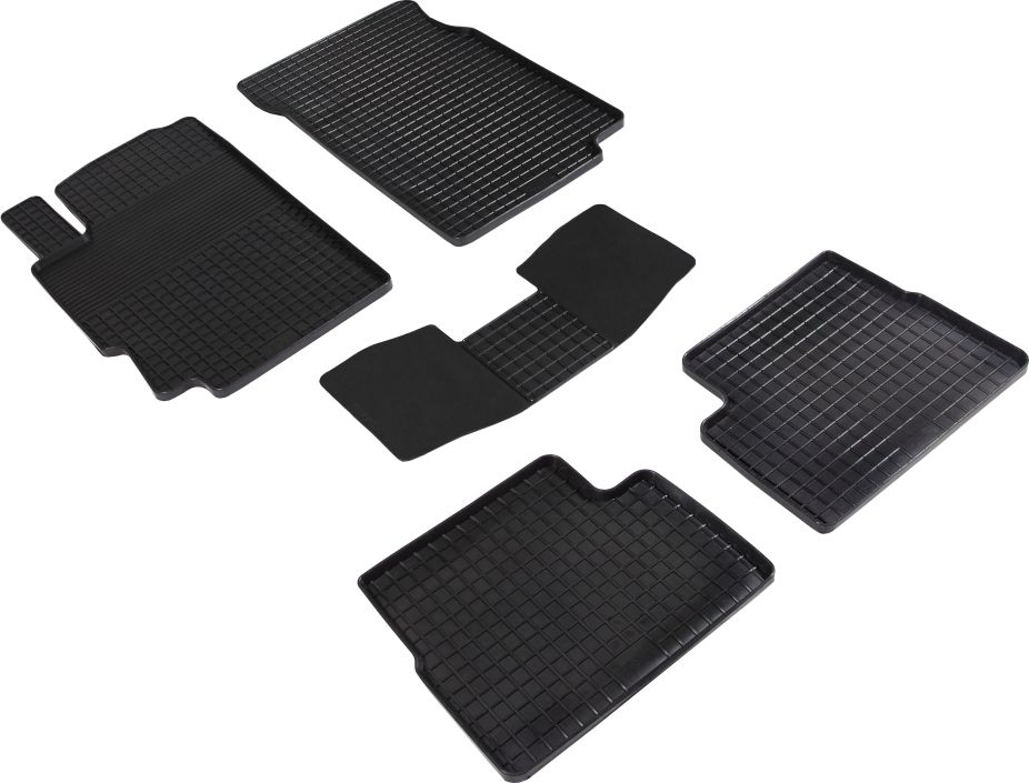 Коврики резиновые Seintex с узором сетка для салона Peugeot 406 1995-2005. Артикул 89662