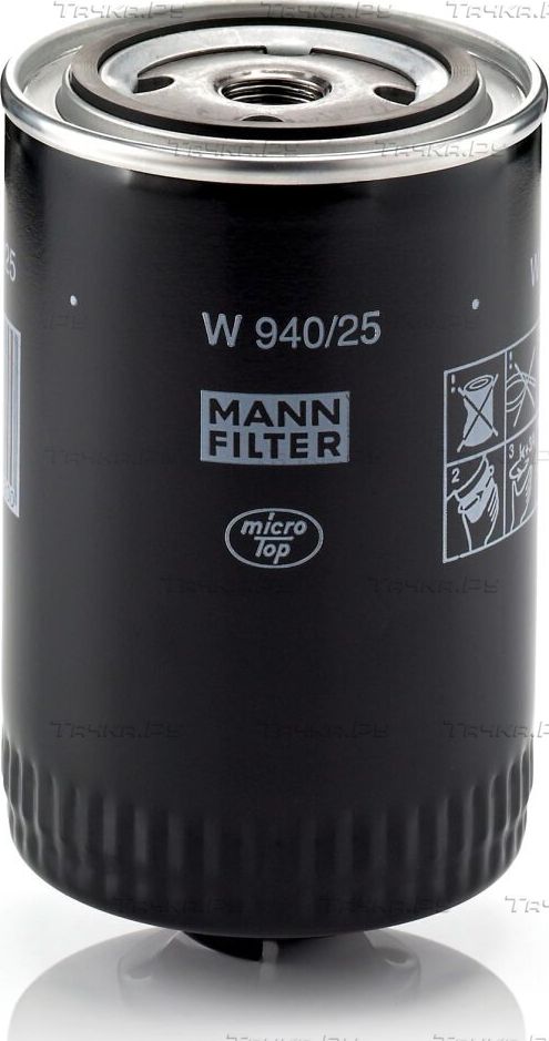 Масляный фильтр Mann-Filter для Volkswagen Polo III 1995-2001. Артикул W 940/25