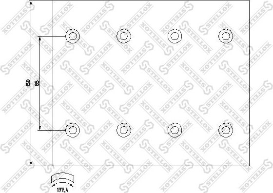Тормозные накладки Stellox. Артикул 85-00942-SX