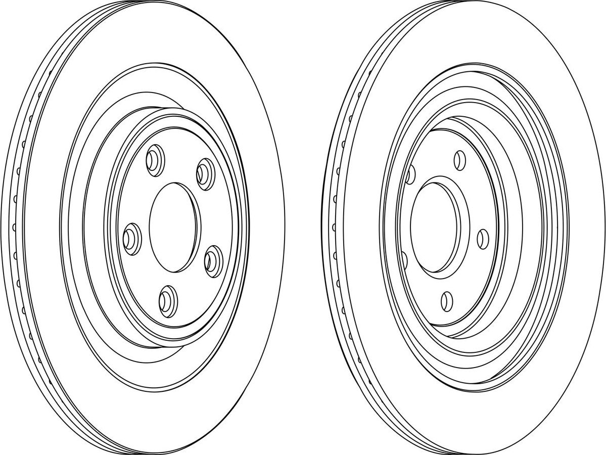 Тормозной диск Ferodo Premier задний для Jaguar XJS 3 1993-1996. Артикул DDF1703C