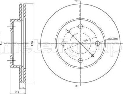 Тормозной диск Trusting передний для Nissan Almera N15 1995-2000. Артикул DF397