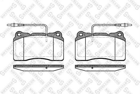 Тормозные колодки Stellox. Артикул 677 014B-SX