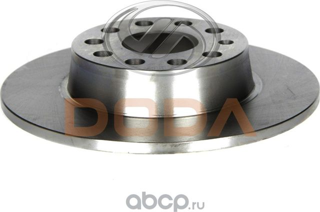 Диск тормозной задний VAG Golf 6 A3 8V, 1K0615601AA (Doda). Артикул 1070110004