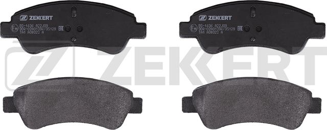 Тормозные колодки Zekkert передние для Citroen C3 I 2003-2009. Артикул BS-1434