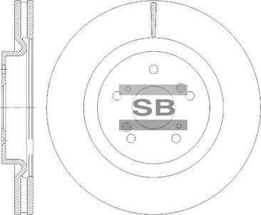 Тормозной диск Sangsin Hi-Q. Артикул SD8520
