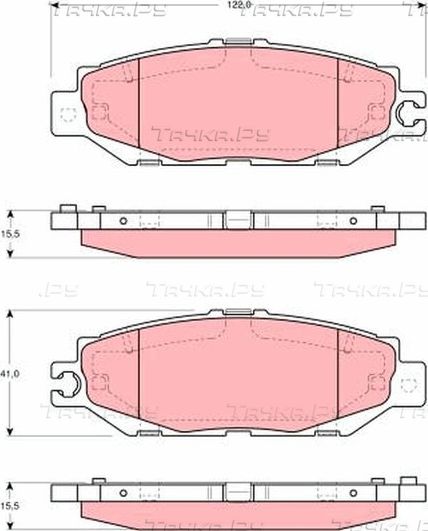 Тормозные колодки TRW. Артикул GDB1240