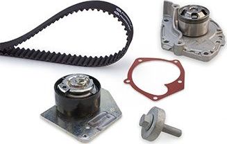 Помпа (водяной насос) с комплектом ремня ГРМ Gates PowerGrip® для Renault Megane IV 2010-2015. Артикул KP15654XS