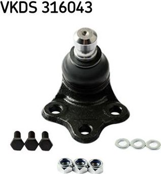 Шаровая опора SKF передняя правая/левая нижняя для Volvo XC60 I 2008-2017. Артикул VKDS 316043