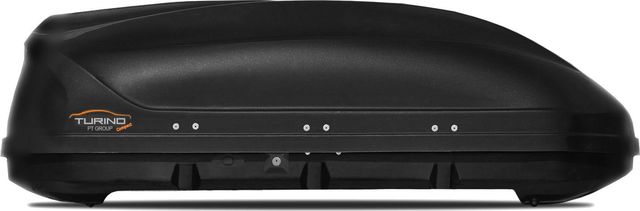 Автомобильный бокс PT Group Turino Compact аэродинамический серый (360 л, 141х83х45 см), одностороннее открывание. Артикул UNI-XX-441401.46