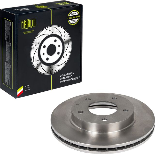 Тормозной диск Trialli передний для Mazda 626 IV (GE) 1991-1997. Артикул DF 250108