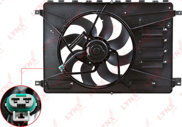 Вентилятор радиатора двигателя LYNXauto для Ford Mondeo IV 2007-2015. Артикул RF-1364
