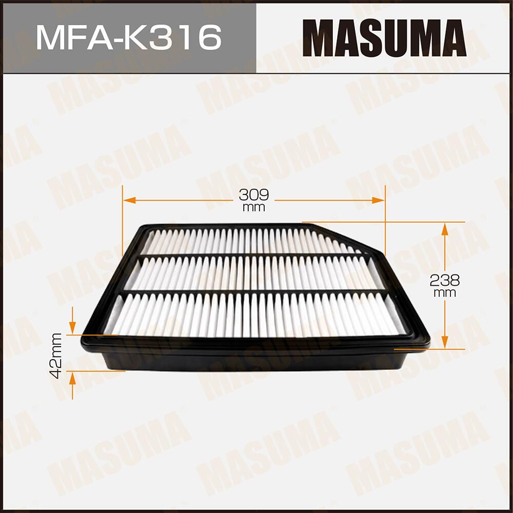 Воздушный фильтр Masuma. Артикул MFA-K316