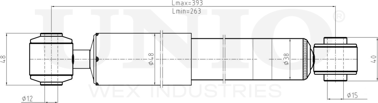 Амортизатор подвески (Unio). Артикул SAB-10488