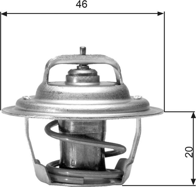 Термостат Gates для Dodge Grand Caravan III 1994-2000. Артикул TH02791G1