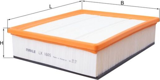 Воздушный фильтр Mahle. Артикул LX 1605