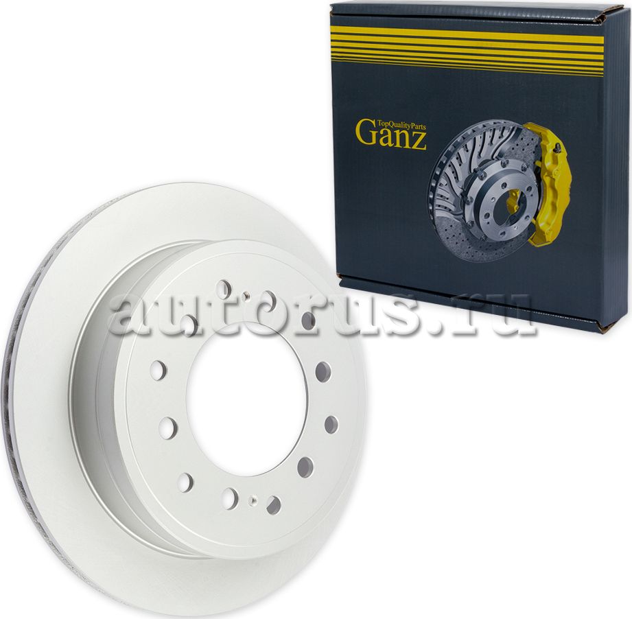 Диск тормозной задний с покрытием (Ganz). Артикул GIJ06064