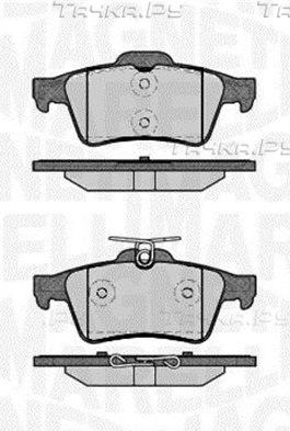 Тормозные колодки Magneti Marelli задние для Mazda 3 II (BL) 2008-2014. Артикул 363916060243