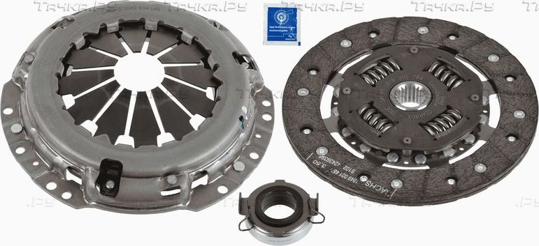 Сцепление (комплект) SACHS для Toyota Cynos II (L52, L54) 1995-1999. Артикул 3000 951 621