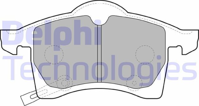 Тормозные колодки Delphi (Low-Metallic). Артикул LP1309
