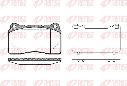 Тормозные колодки Remsa. Артикул 0666.10