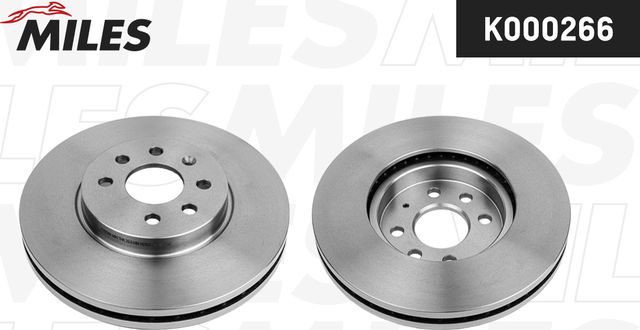 Тормозной диск Miles передний для Opel Combo C 2001-2012. Артикул K000266