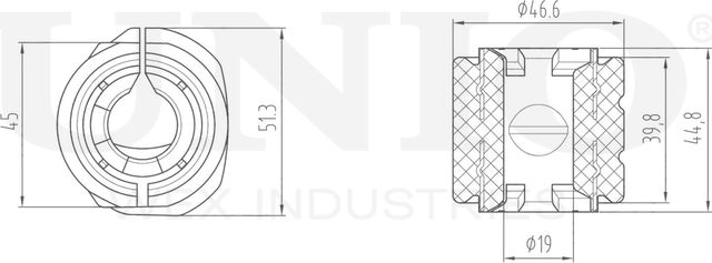 Втулка стабилизатора (Unio). Артикул RMP-10065