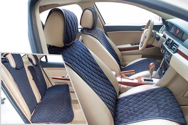 Накидки универсальные CarFashion Bullet Plus для авто, цвет Черный/Красный. Артикул 21743