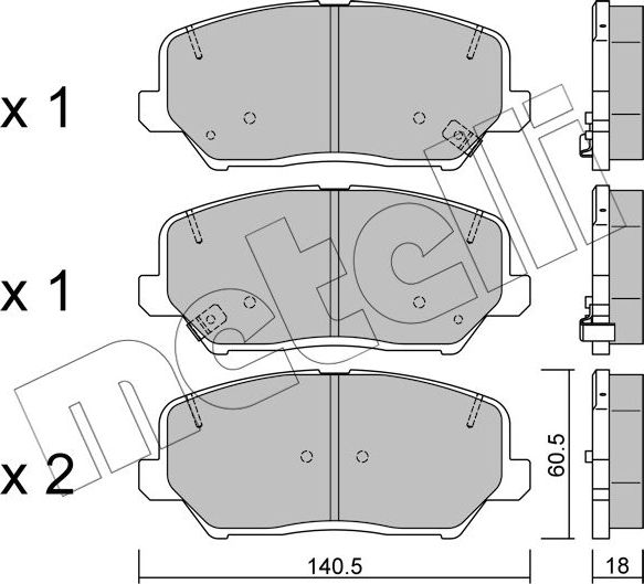 Тормозные колодки Metelli. Артикул 22-0997-0