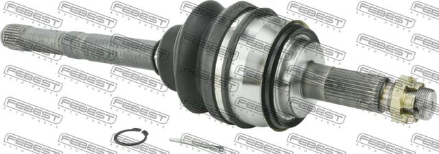 Полуось (привод в сборе, приводной вал) Febest. Артикул 0114-KUN26
