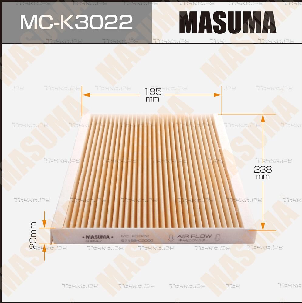 Салонный фильтр Masuma. Артикул MC-K3022