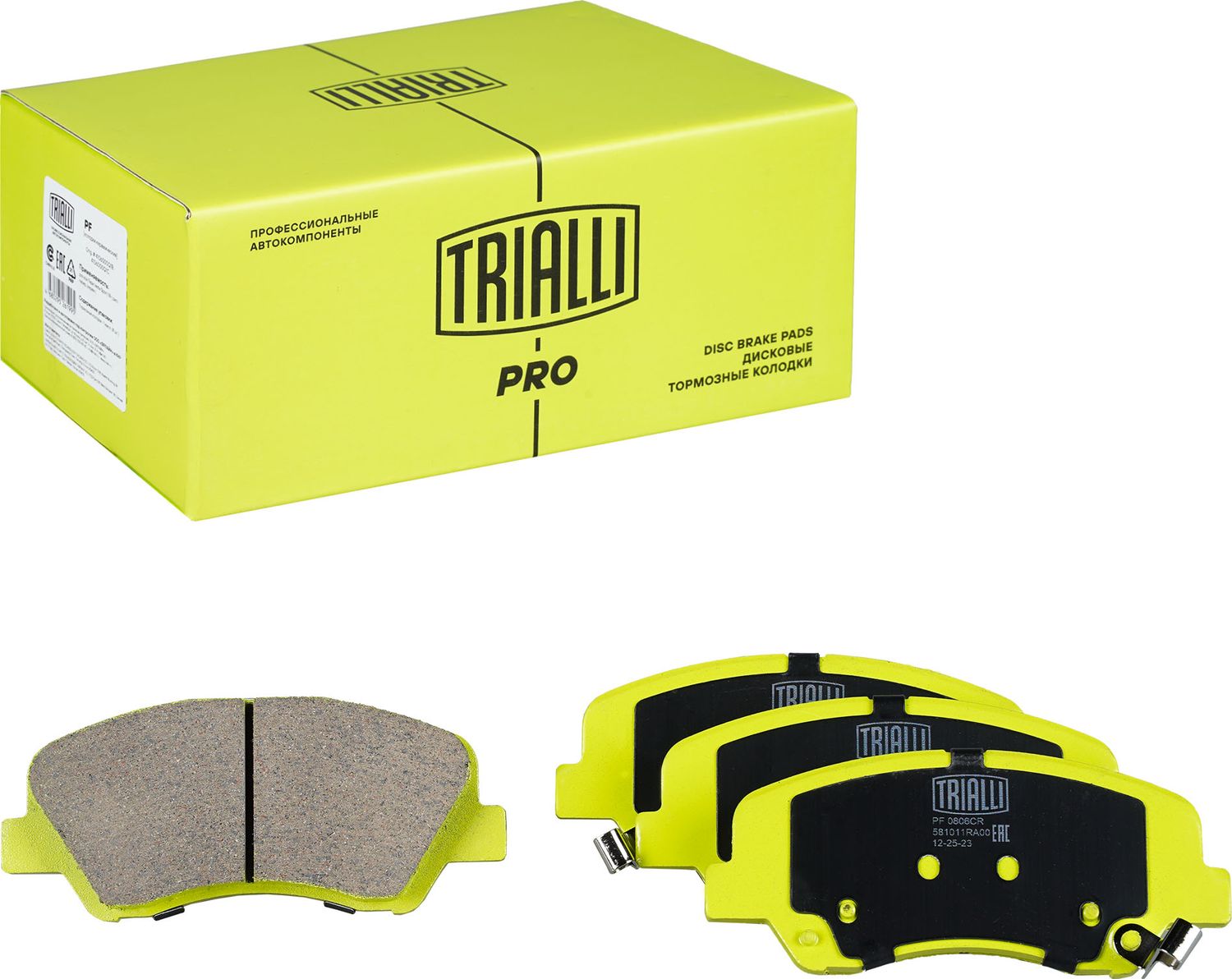 Тормозные колодки Trialli (Керамика). Артикул PF 0806CR