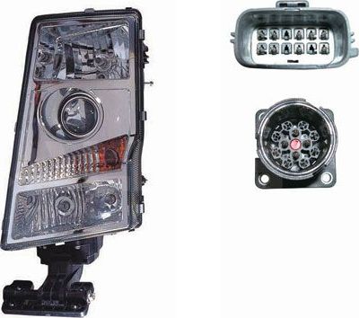 Фара передняя основная Alkar левая для Volvo  FMX 2001-2008. Артикул 9851025