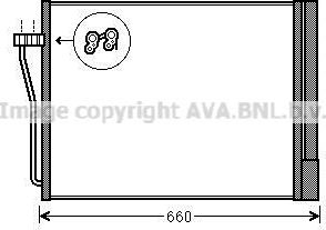Радиатор кондиционера (конденсатор) AVA (алюминий). Артикул BWA5371D