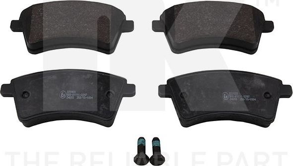 Тормозные колодки NK передние для Renault Kangoo II 2008-2026. Артикул 223959