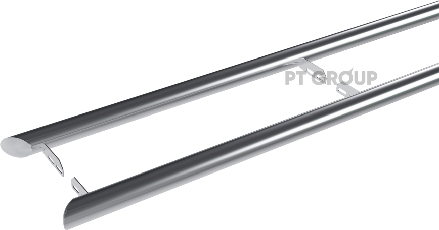 Защита порогов PT Group с окантовкой d=51 мм (НПС) для Jetour T2 2023-2026. Артикул JTT-23-220332.00