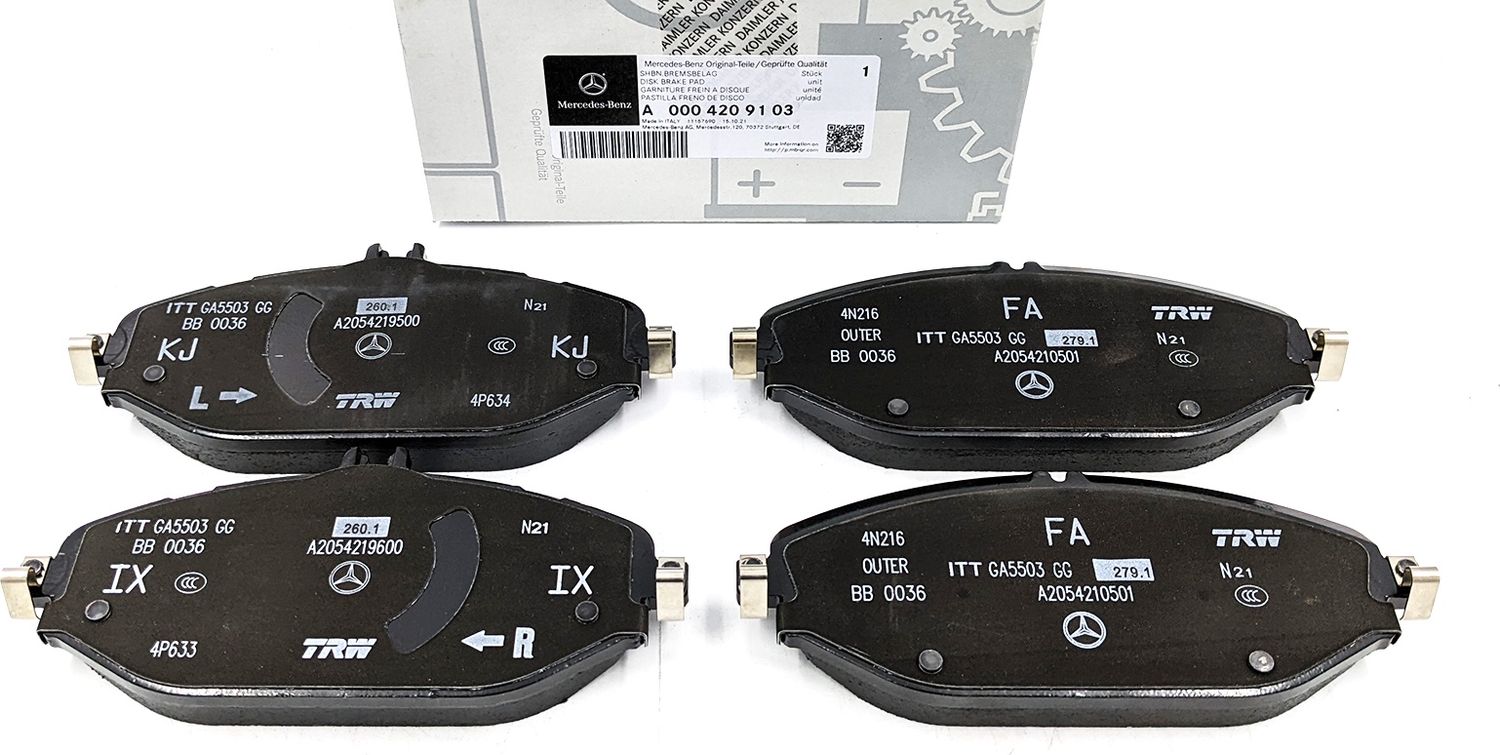 Тормозные колодки Mercedes-Benz. Артикул A0004209103
