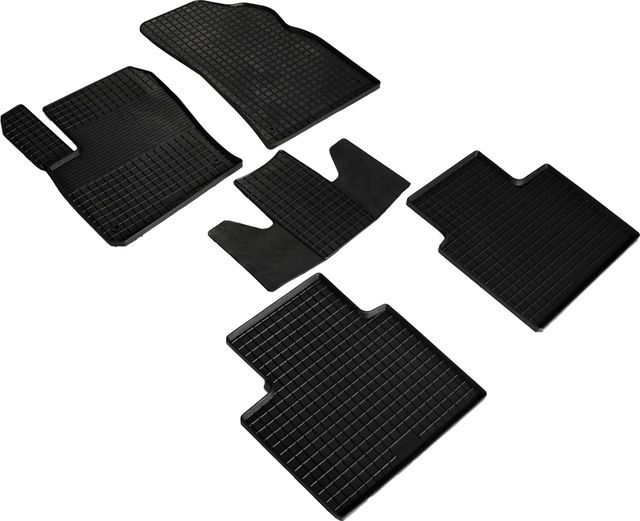 Коврики резиновые Seintex с узором сетка для салона Geely Monjaro 2021-2026. Артикул 99165