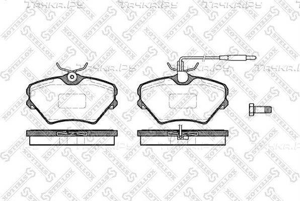 Тормозные колодки Stellox. Артикул 496 002-SX