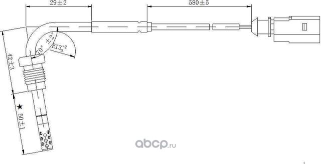 Датчик температуры выхлопных газов (Magtechnic). Артикул MAG0041OG