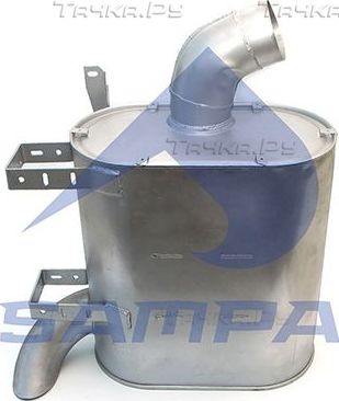 Глушитель (задняя часть) Sampa для Renault Magnum 1990-2013. Артикул 079.151