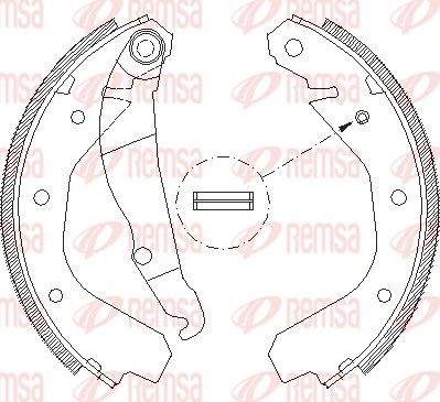 Тормозные колодки Remsa задние для Opel Vectra A 1988-1995. Артикул 4088.00