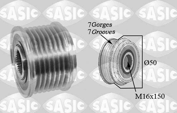 Муфта генератора обгонная Sasic для Mercedes-Benz E-Класс IV (W212, S212, C207) 2009-2016. Артикул 1676022