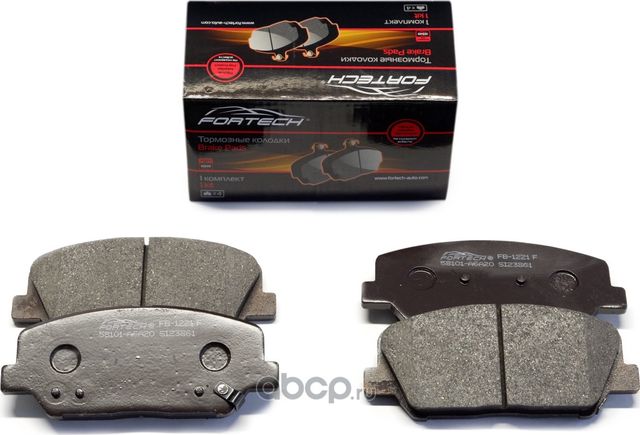 КОЛОДКИ ТОРМОЗНЫЕ ПЕРЕДНИЕ (Fortech). Артикул FB1221F