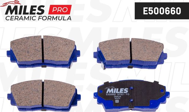 Тормозные колодки Miles (Керамика). Артикул E500660